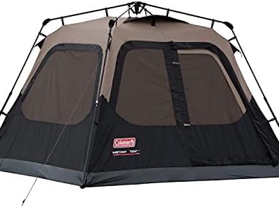 Coleman Camping Tent with Instant Setup, 4/6/8/10 Person Weatherproof Tent with WeatherTec Technology, Double-Thick Fabric, and Included Carry Bag, Sets Up in 60 Seconds