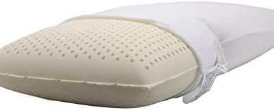 OrganicTextiles Natural Latex Pillow with Organic Cotton Cover, Queen Size, Soft, GOTS Certified, No Pressure Support, Neck Pain Relief, Bed Pillow for Side, Back and Stomach Sleeper